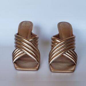 Vince Camuto Sarendie Sandal in  Egyptian Gold Women's Shoe Size 9 M